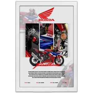 تابلو بکلیت طرح موتور سنگین هوندا Honda CBR1000RR-R Fireblade مدل W-po1683 فریم سفید