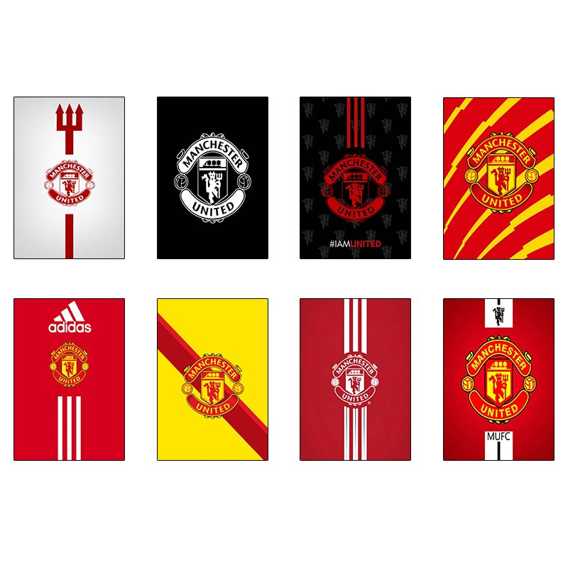 پوستر کارنيکا طرح منچستر یونایتد Manchester United کد 63738 مجموعه 8 عددی