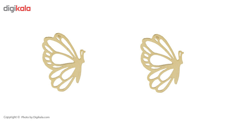 نیم ست طلا 18 عیار ماهک مدل MS0214 طرح پروانه