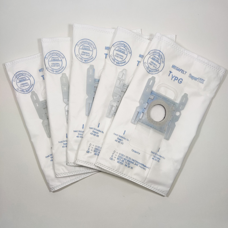 پاکت جاروبرقی سوپرتکس مدل M8268 مناسب جاروبرقی های بوش و زیمنس Type G /GXL/GXXLبسته 5 عددی