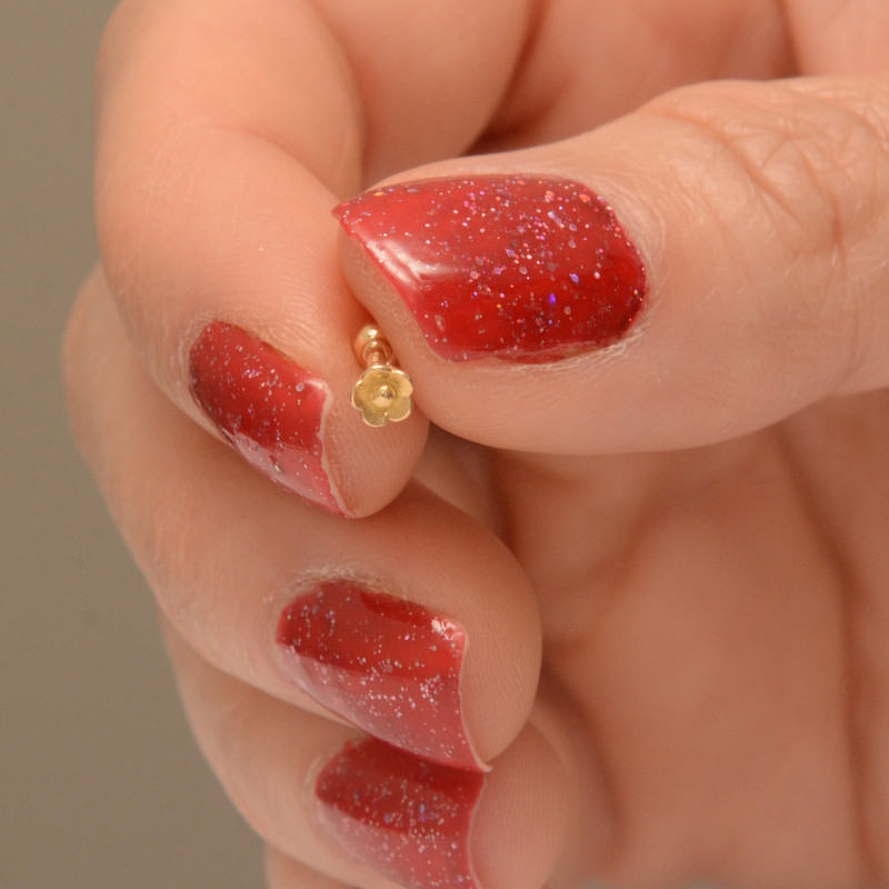 پیرسینگ طلا 18 عیار زنانه طلای مستجابی کد 7 پیرسینگ طلا 18 عیار زنانه طلای مستجابی کد 7