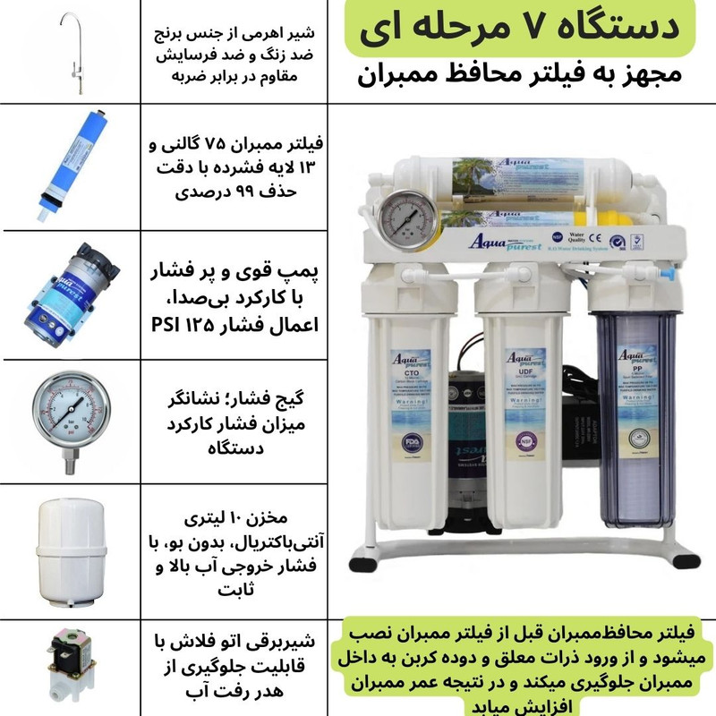 دستگاه تصفیه کننده آب آکوا پیورست مدل EZ 7770 دستگاه تصفیه کننده آب آکوا پیورست مدل EZ 7770