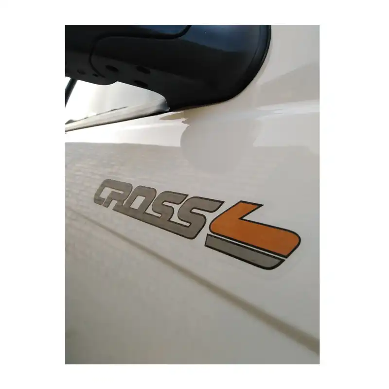 برچسب بدنه خودرو طرح کراس زیر اینه مناسب برای کوییک بسته 2 عددی