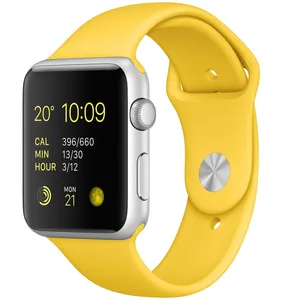 ساعت هوشمند اپل واچ مدل 42mm Silver Aluminium Case With Yellow Sport Band