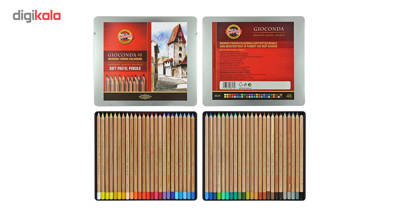 مداد پاستل 48 رنگ کوه نور مدل 8829