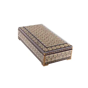 جعبه جواهر خاتم کاری رستا طرح 15-16-101
