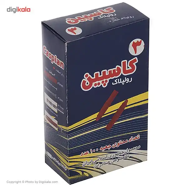 رولپلاک 3 سانتی‌متری معمولی کاسپین بسته 100 عددی