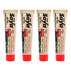 خمیر جلا دهنده فلزات زرین سایا صنعت مدل همه کاره وزن 60 گرم بسته 4 عددی