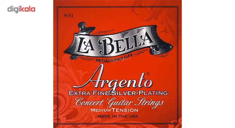 سیم گیتار کلاسیک لا بلا مدل Argento Medium