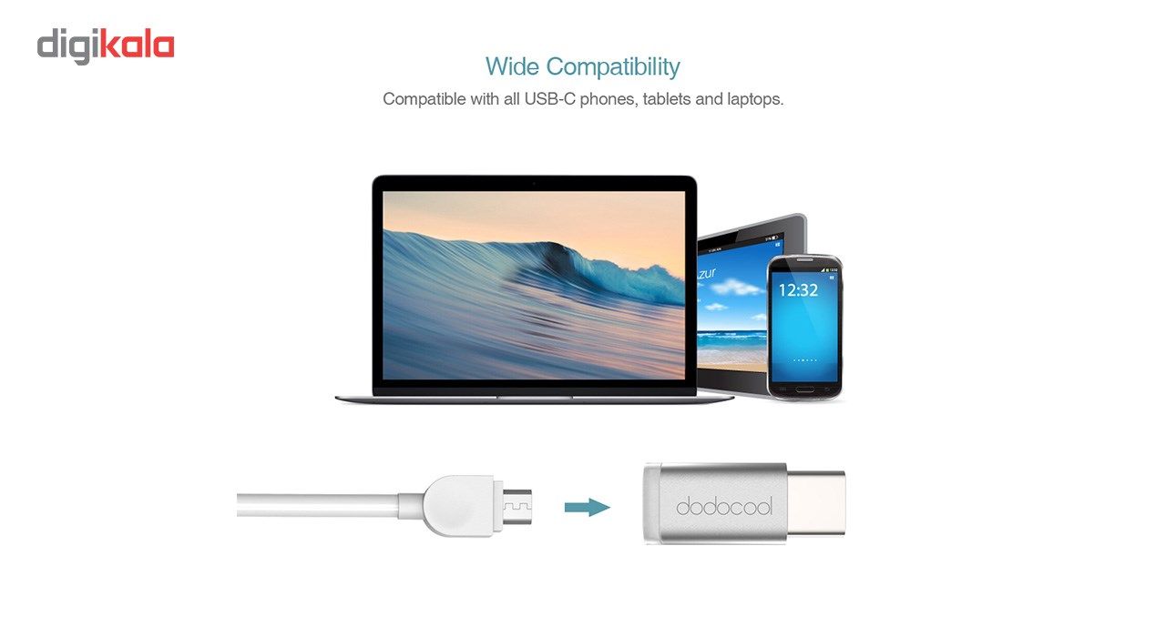 مبدل USB-C به microUSB دودوکول مدل DA71 main 1 1
