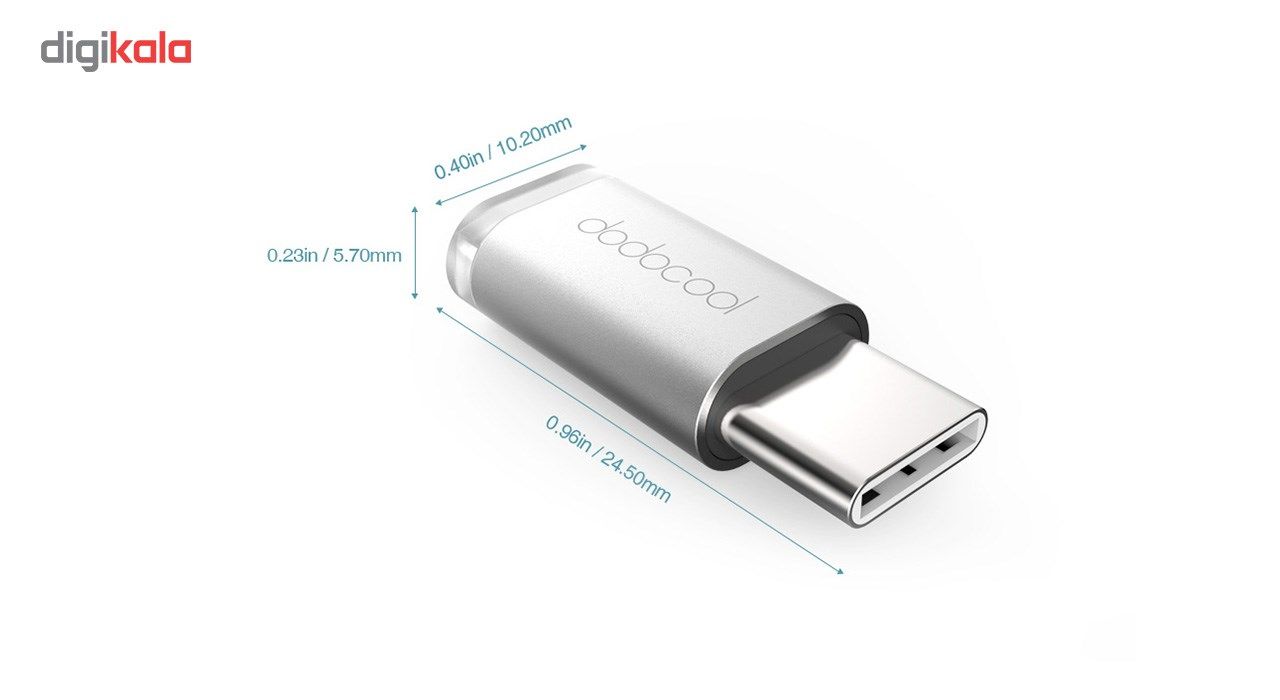 مبدل USB-C به microUSB دودوکول مدل DA71 main 1 4