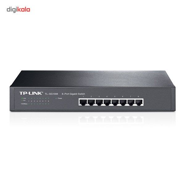 سوییچ 8 پورت گیگابیت و دسکتاپ/رکمونت تی پی-لینک مدل TL-SG1008 main 1 1