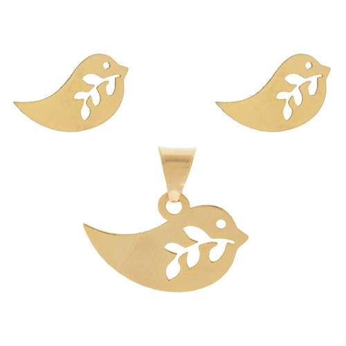 نیم ست طلا 18 عیار دخترانه مایا ماهک مدل MS0167