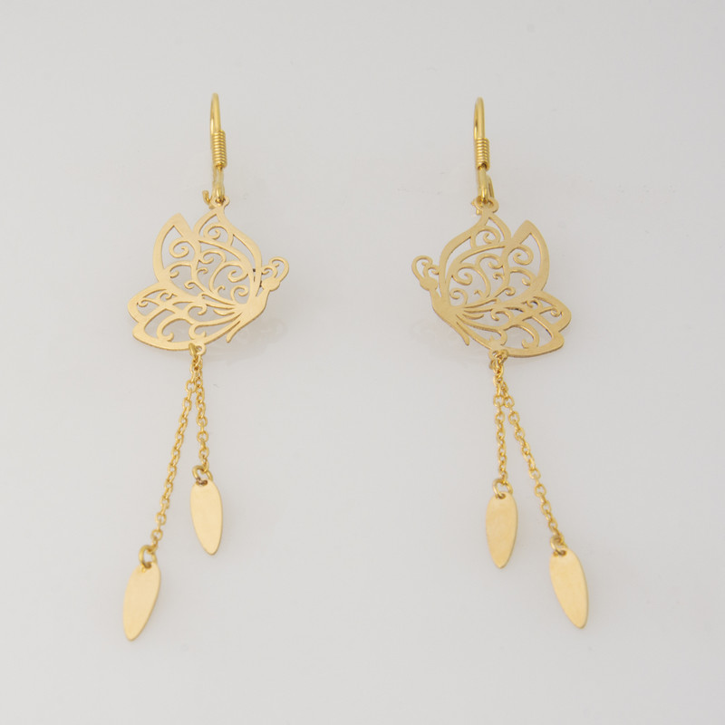 گوشواره طلا 18 عیار زنانه مدل 67095