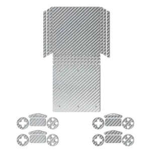 MAHOOT Silver Carbon-fiber Texture Sticker for PS4 Pro