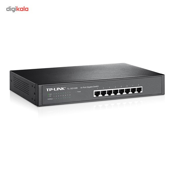 سوییچ 8 پورت گیگابیت و دسکتاپ/رکمونت تی پی-لینک مدل TL-SG1008 2
