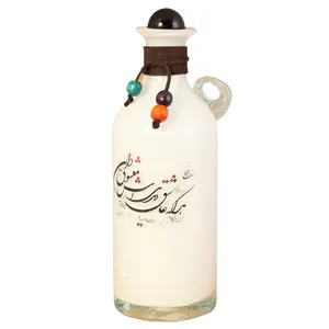 بطری شیشه ای دو جداره گالری ساتگین طرح دسته دار  کد 57178