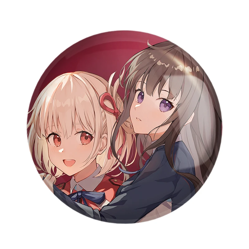 مگنت خندالو مدل تاکینا و چیساتو انیمه لیکوریس ریکویل Lycoris Recoil  کد 23057