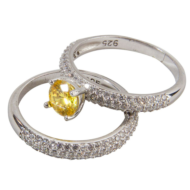 حلقه و پشت حلقه نقره جیکس ویمن مدل RSV002