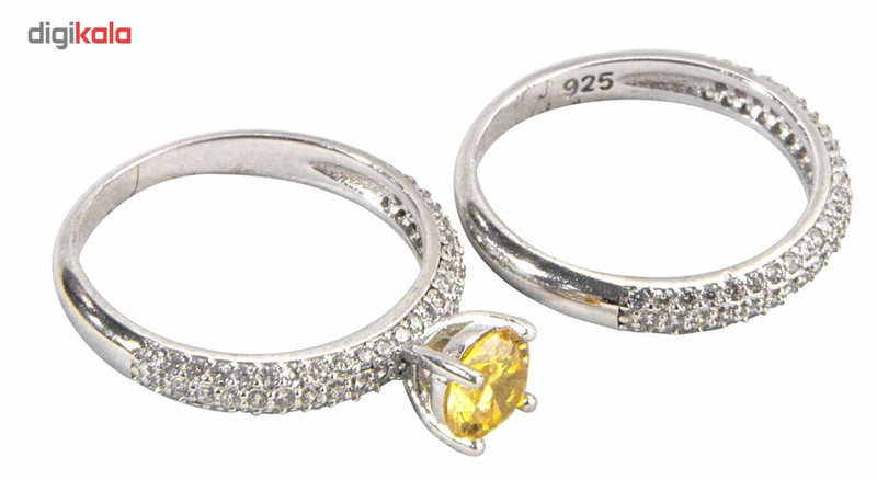 حلقه و پشت حلقه نقره جیکس ویمن مدل RSV002