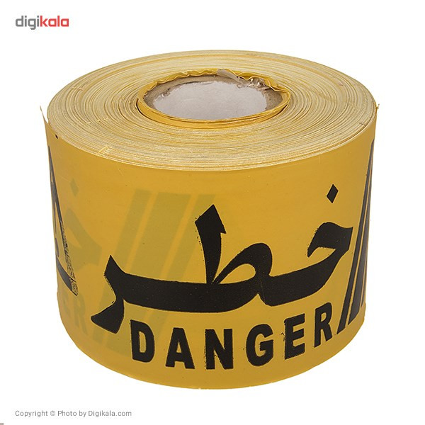 نوار خطر مدل زرد مشکی 200 متری