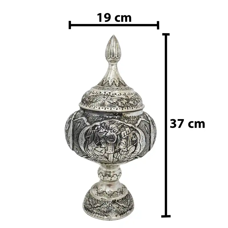 شکلات خوری قلمزنی مدل قلم اعلی طرح بزم کد HQ37p19