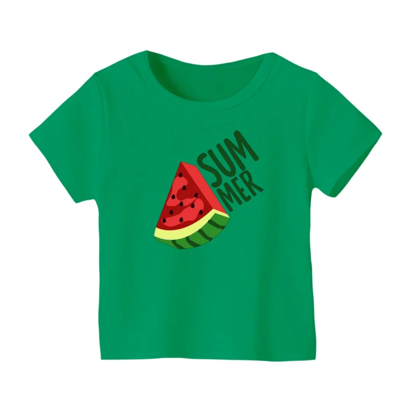 تی شرت آستین کوتاه بچگانه مدل هندوانه یلدایی کد 53