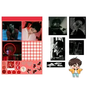 برچسب بی تی اس مدل استیکر BTS جونگکوک کد 19 بسته 7 عددی