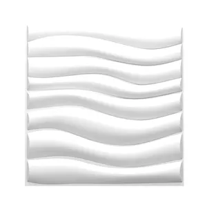 دیوارپوش مدل سه بعدی طرح موجی بسته 4 عددی