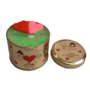 شمع لیوانی مدل قوطي عاشقانه