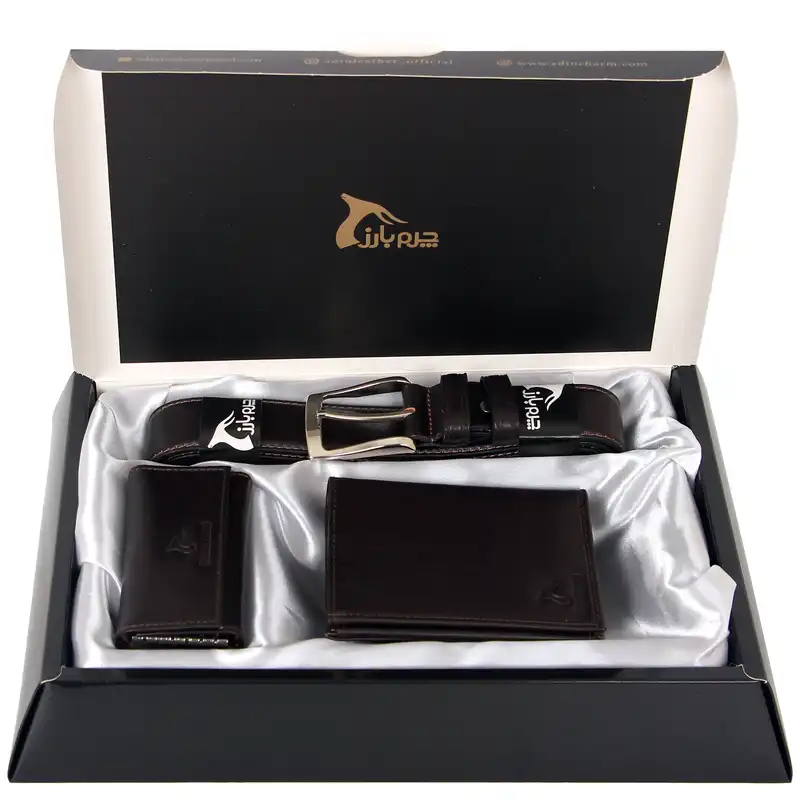 ست هدیه مردانه چرم بارز مدل DS1.1