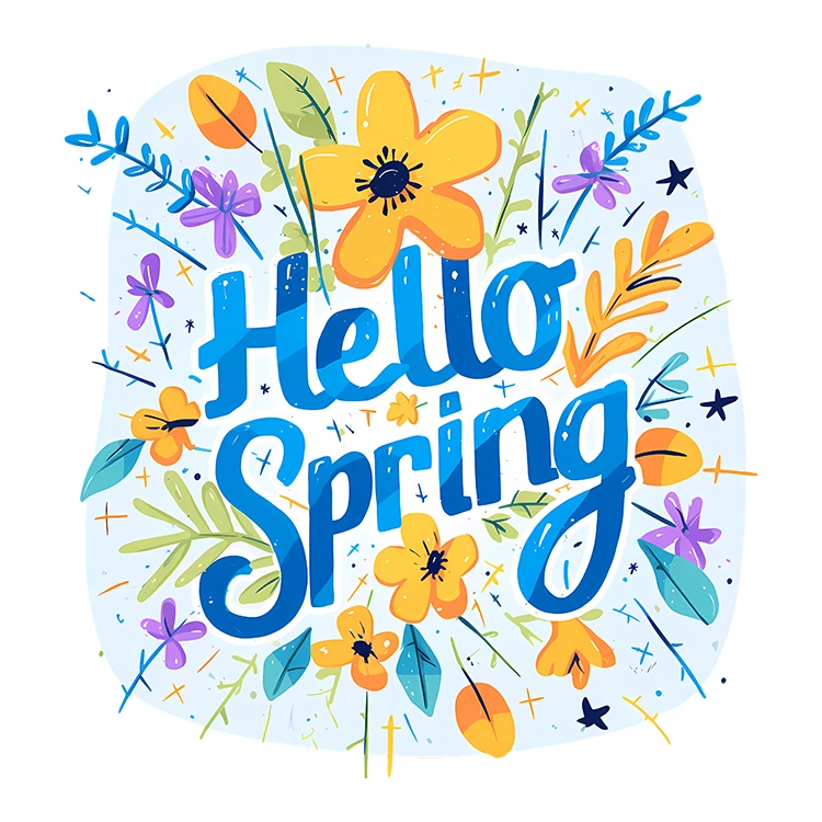 استیکر پارچه و لباس پاد آفرین مدل بهار طرح گل کد S5455