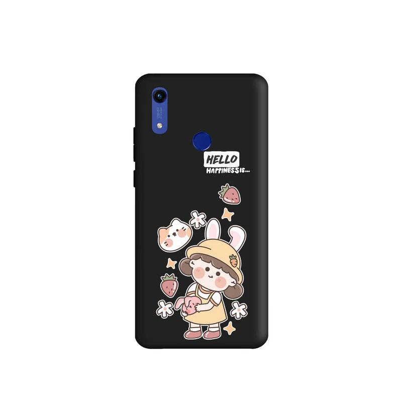 کاور طرح دختر و گربه کد m3746 مناسب برای گوشی موبایل هواوی Y6 Prime 2019