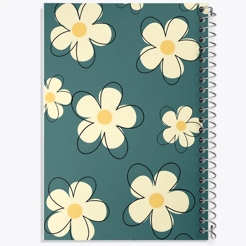 دفتر لیست خرید 50 برگ خندالو طرح پترن گل گلی کد N5233