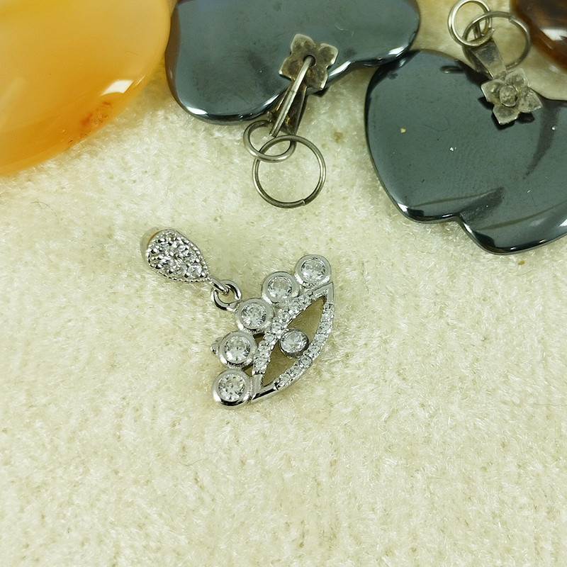 آویز گردنبند نقره زنانه سلین کالا مدل تاج کد 19