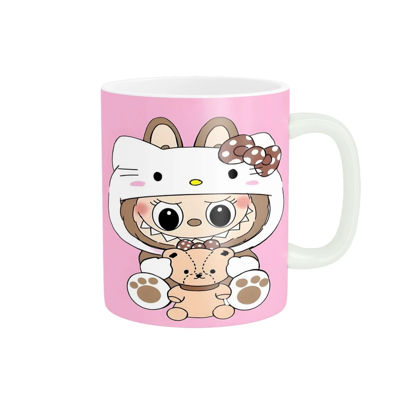 ماگ پاد آفرین مدل فانتزی طرح کارتونی لبوبو کیوت کد p11989