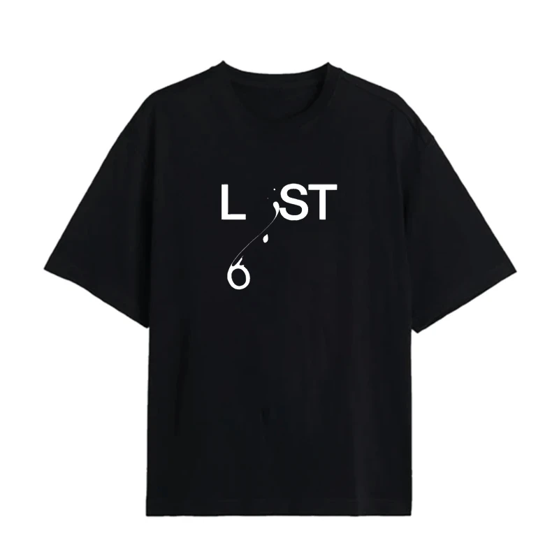 تی شرت اورسایز مردانه پنبه دورو آستین کوتاه مدل Lost