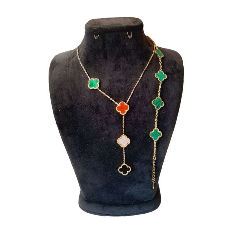 نیم ست زنانه مدل ونکلیف گل