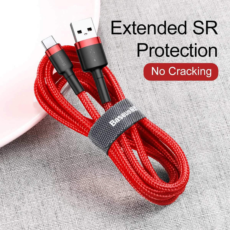 کابل تبدیل USB به USB-C بیسوس مدل CATKLF-B09 Rapid Charge Cafule طول 1 متر