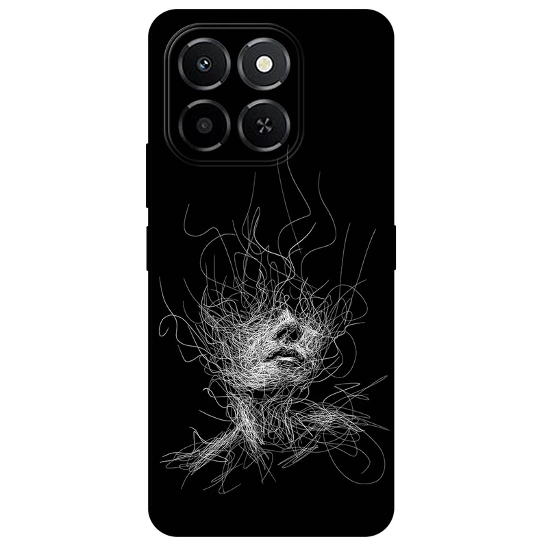  کاور مگافون طرح اسکچ صورت مدل 7423 مناسب برای گوشی موبایل آنر X6C