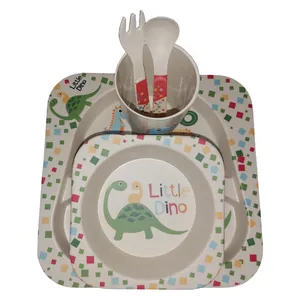   ظرف غذای 5 تکه کودک کوکو مدل little dino