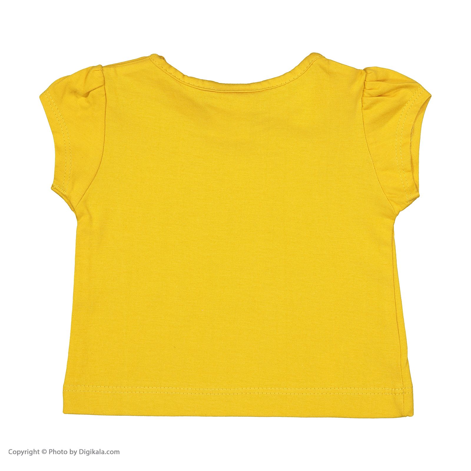 تی شرت آستین کوتاه نوزادی دخترانه جی بی جو مدل 70202-15 -  - 3