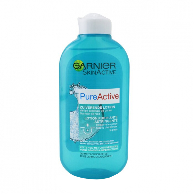 تونیک پاک کننده صورت گارنیه مدل PURE ACTIVE حجم 200 میلی لیتر