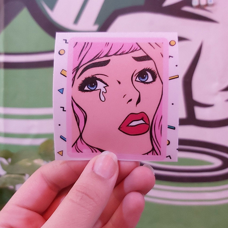 استیکر لپ تاپ طرح پاپ آرت کد 004