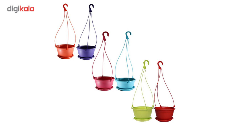 گلدان آویز شهرآذین مدل 5025 مجموعه شش عددی گلدان آویز شهرآذین مدل 5025 مجموعه شش عددی