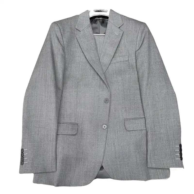 کت و شلوار مردانه مدل فاستونی خاویاری رنگ طوسی