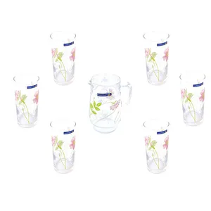 Luminarc Anemone Jug And Glasses Set 7 Pcs