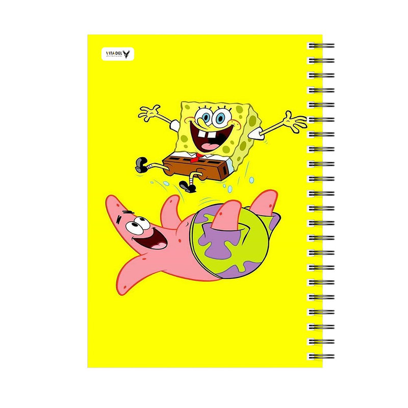 دفتر 120 برگ ویتادل طرح باب اسفنجی مدل 4