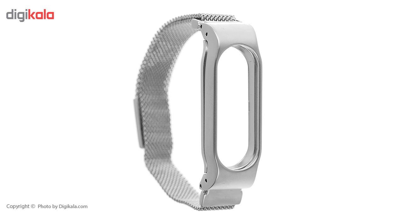 بند مچ بند هوشمند شیائومی مدل Mi Band 2 Stainless Steel Magnetic