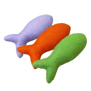 اسباب بازی گربه و سگ مدل ماهی کوچک بسته 3 عددی